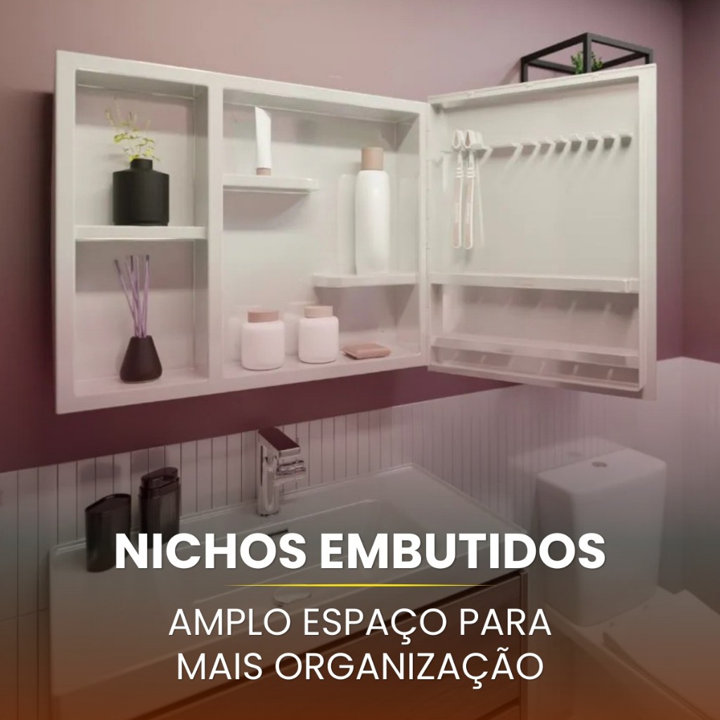 Armário Banheiro Espelho Deslizante: Onde Comprar | BuscaProdutos