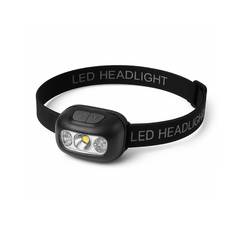 Lanterna de Cabeça LED Recarregável com Sensor de Movimento – Headlamp Potente para Ciclismo, Camping e Trabalho