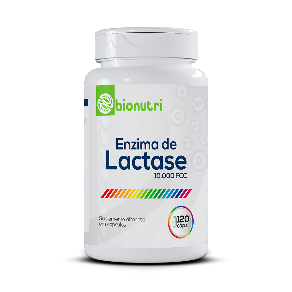 Enzima Lactase 120 Cápsulas 500mg Bionutri - Intolerância a Lactose