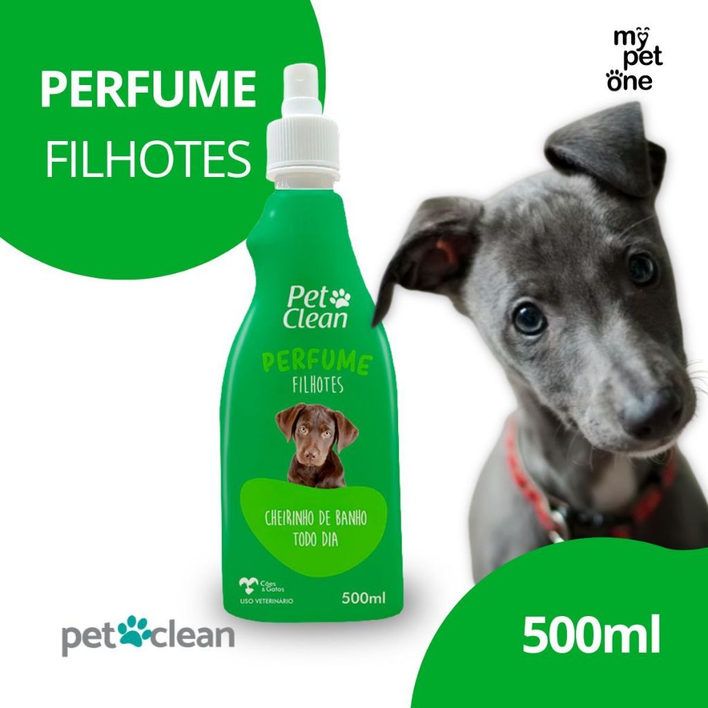 Perfume Para Cachorro e Gato Filhote 500ml - Pet Clean em Oferta na Shopee