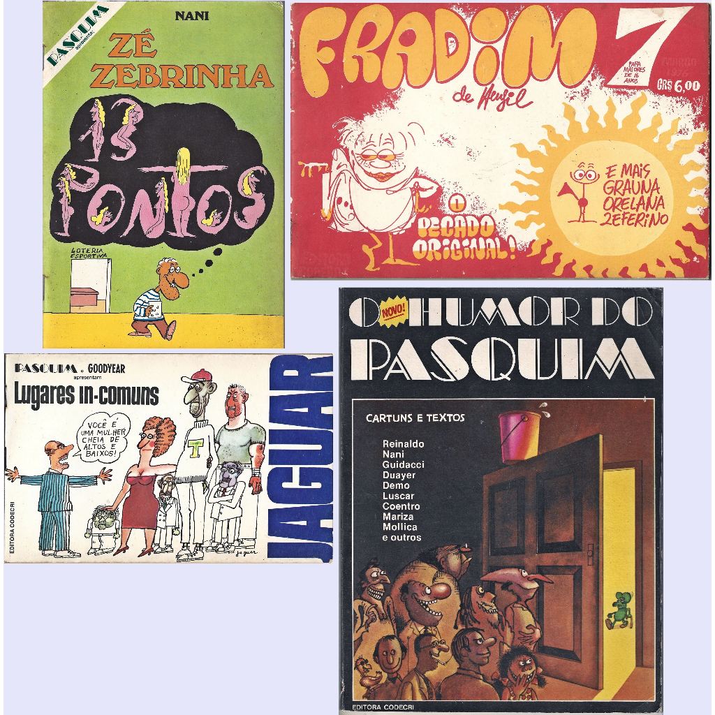 Humor do Pasquim & Fradim (Editora Codecri) [1976-1979], Zé Zebrinha, Lugares In-Comuns. Preço unitário..