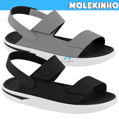 Sandália Molekinho Infantil Menino Papete Velcro Conforto Original