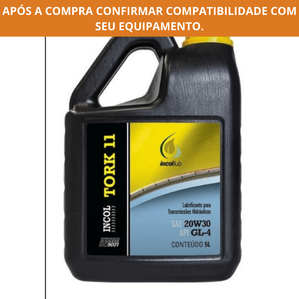 Oleo Lubrificante Incol Tork 11 SAE 20W30 API GL-4 5 Litros - Transmissoes Hidraulicas (Linha Agrícola)