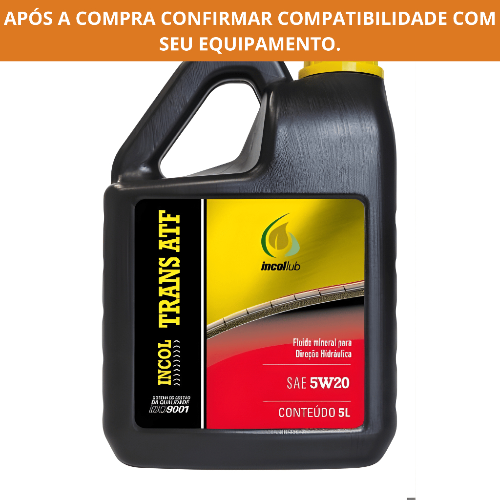 Óleo Incol Lub Trans ATF 5W20 Mineral 5L - Fluido para Transmissão e Direção