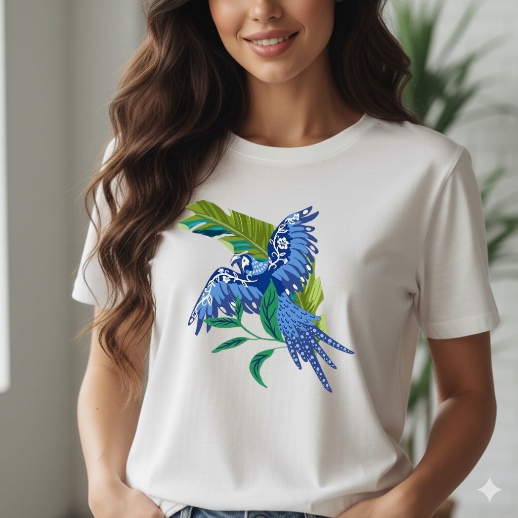 Camiseta Feminina Estampada Verão Blusa Feminina Dia a Dia 100% Algodão Tshirt Feminina Estampada