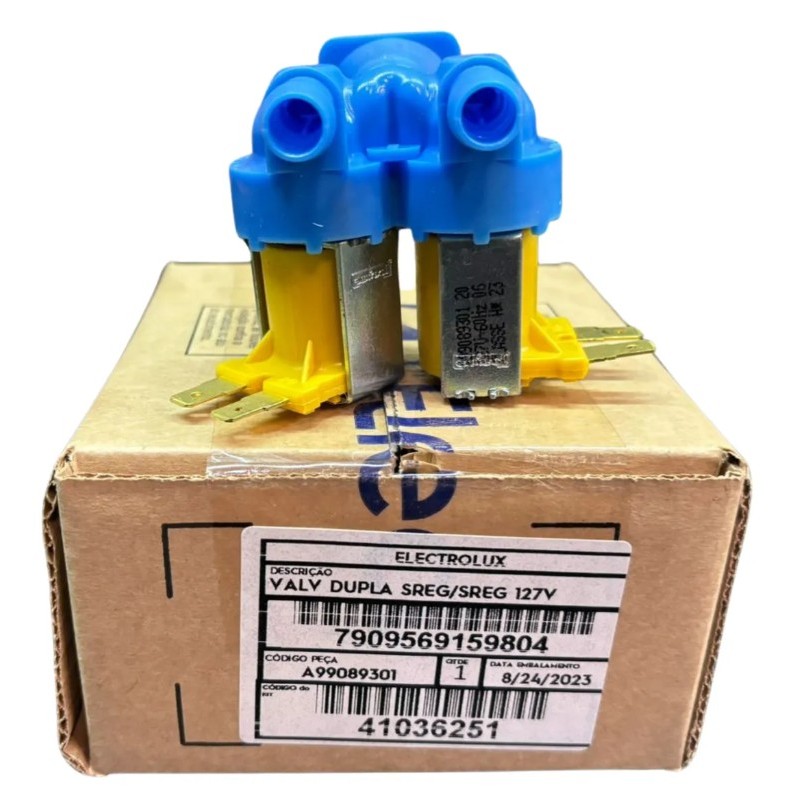 Válvula Dupla 127V Electrolux LTD09 LTD11 LTD13 LTD15 LTD16 LDD16 64502678 A99089301 ORIGINAL