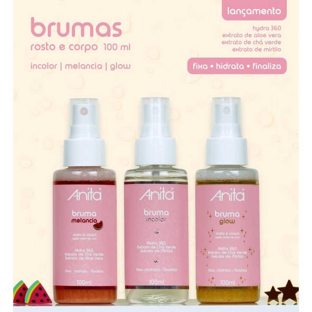 Bruma Anita rosto e corpo Hidra 360 Escolha a sua 100ml Bruma Anita rosto e corpo Hidra 360 Escolha a sua 100ml