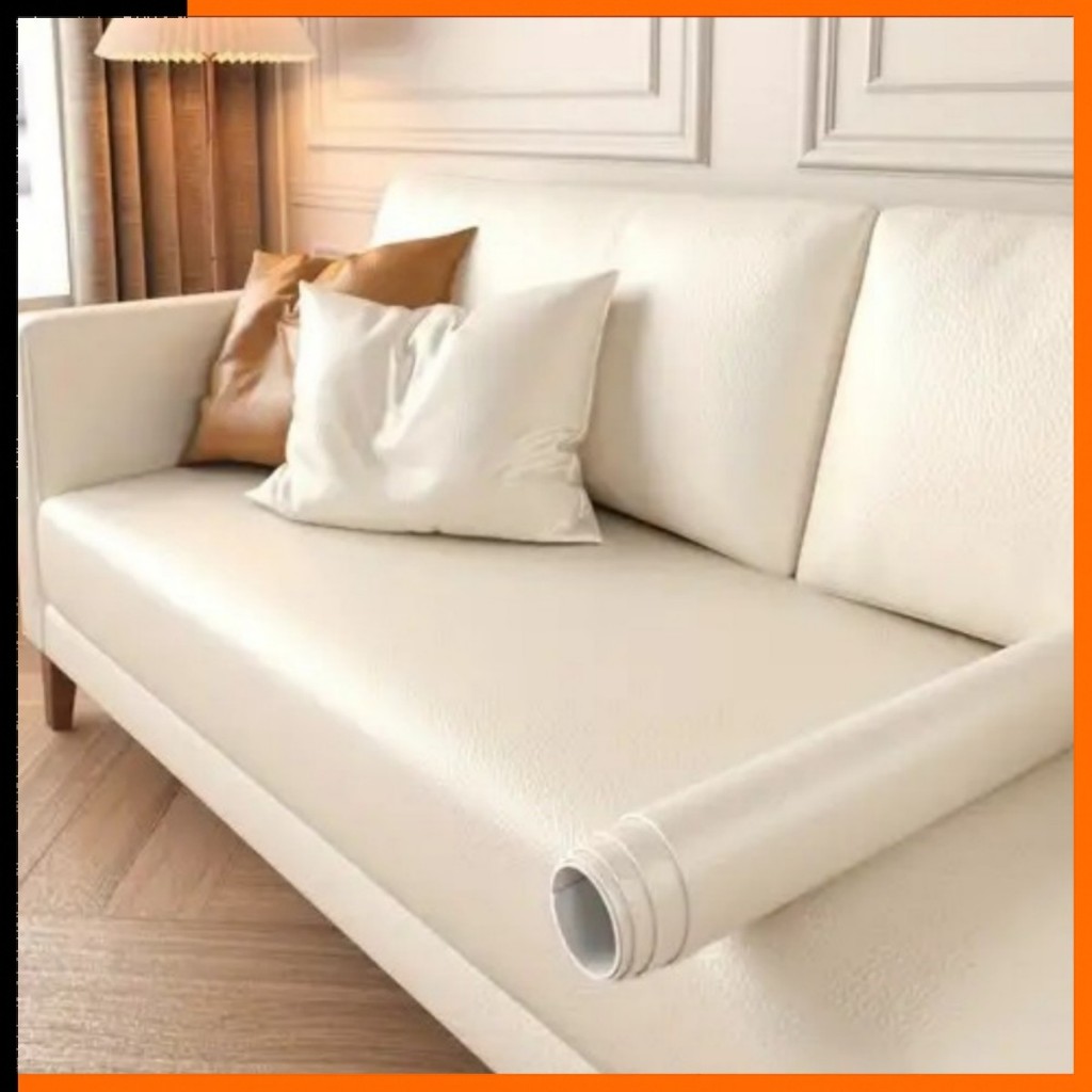 50cmx150cm Branco Adesivo Auto-Adesivo de Tecido de Couro Sofá de Reparo de Sofá de Couro