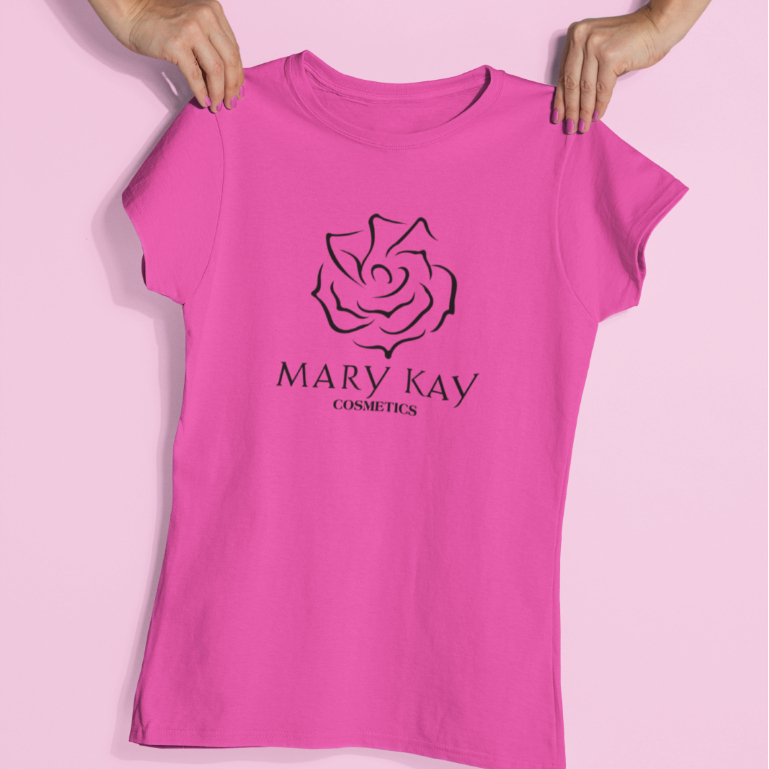 Camiseta Feminina Blusa Rosa Pink Babylook Revendedora MK - Consultora Mary kay - Mary Kay Cosmetics