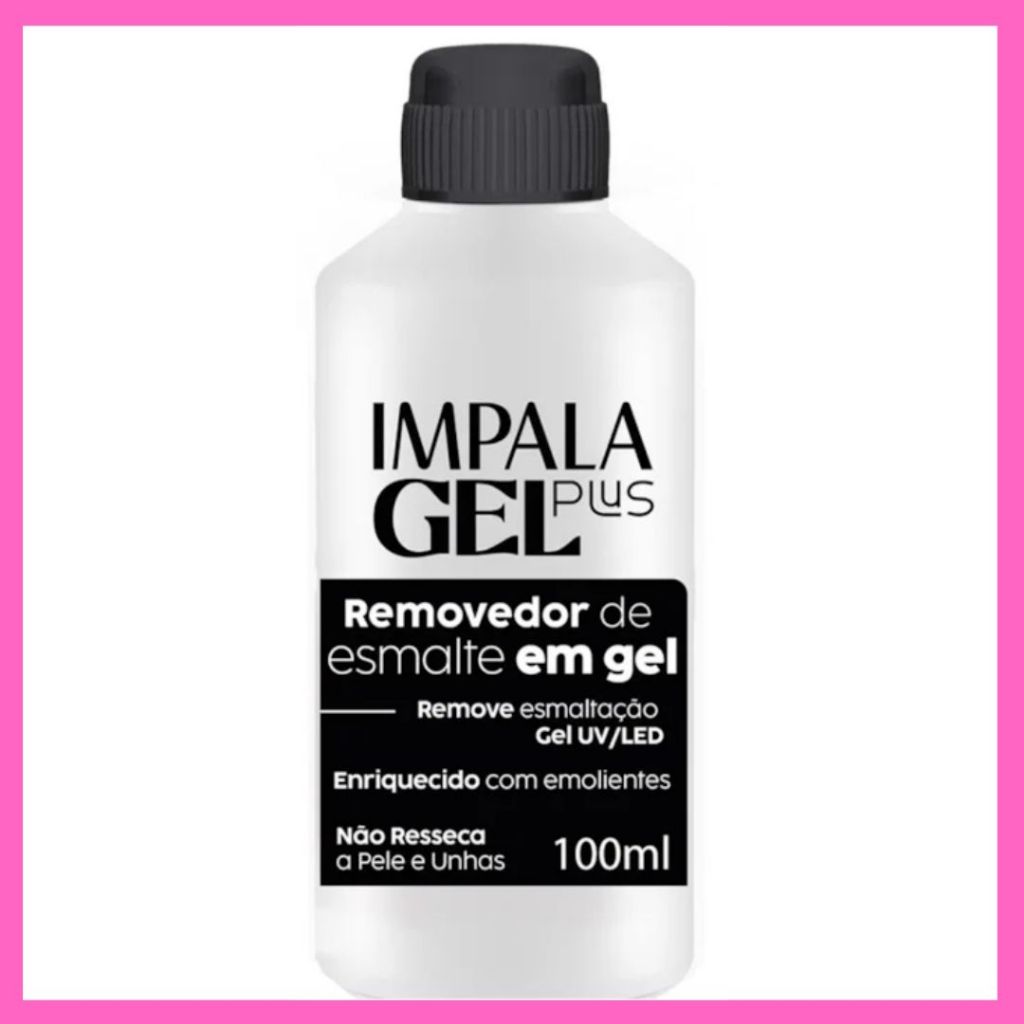 Removedor de Esmalte em Gel 100ml - Impala GEL Plus em Oferta na Shopee