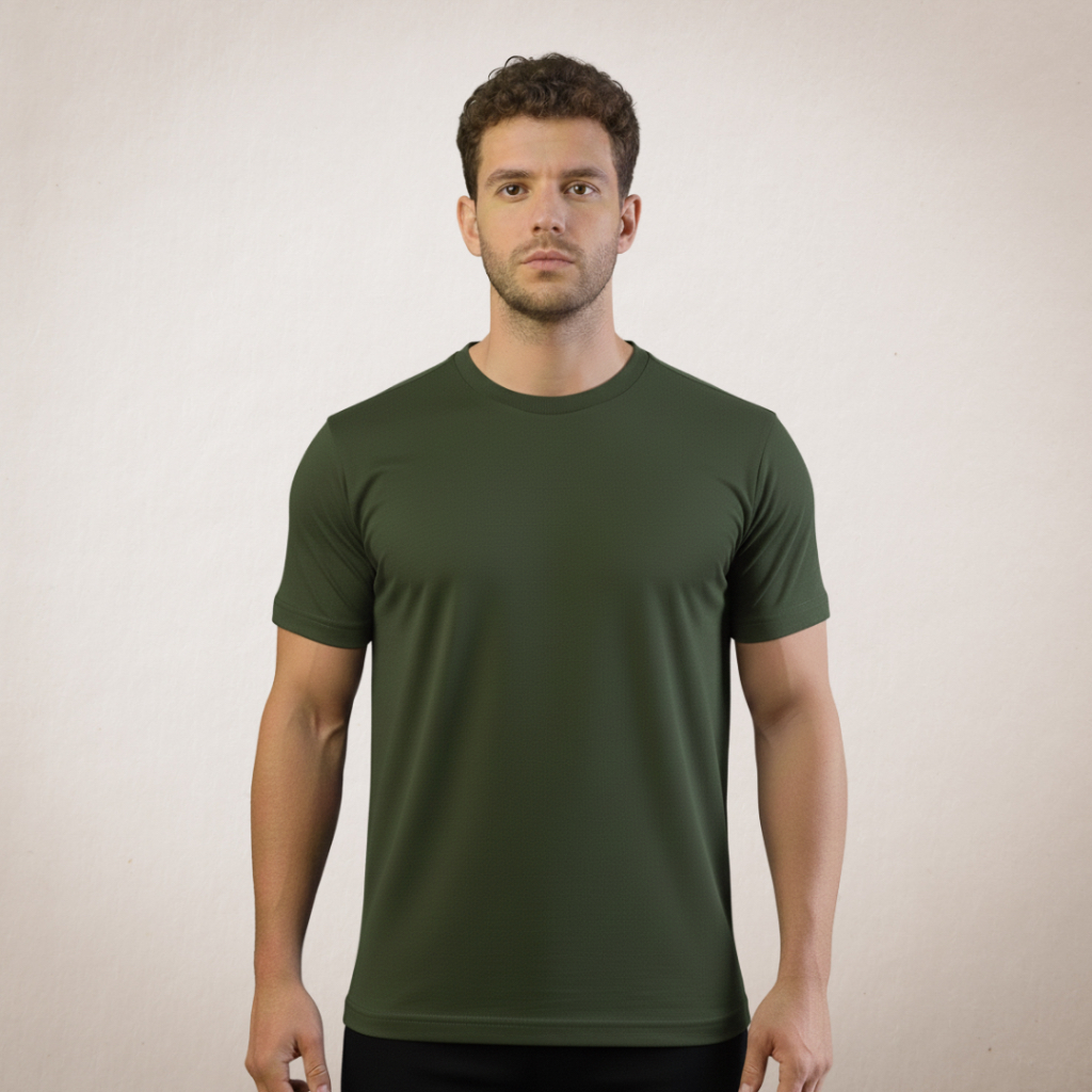 Camiseta Masculina 100% algodão Manga Curta básica, lisa, casual, para treino, versátil