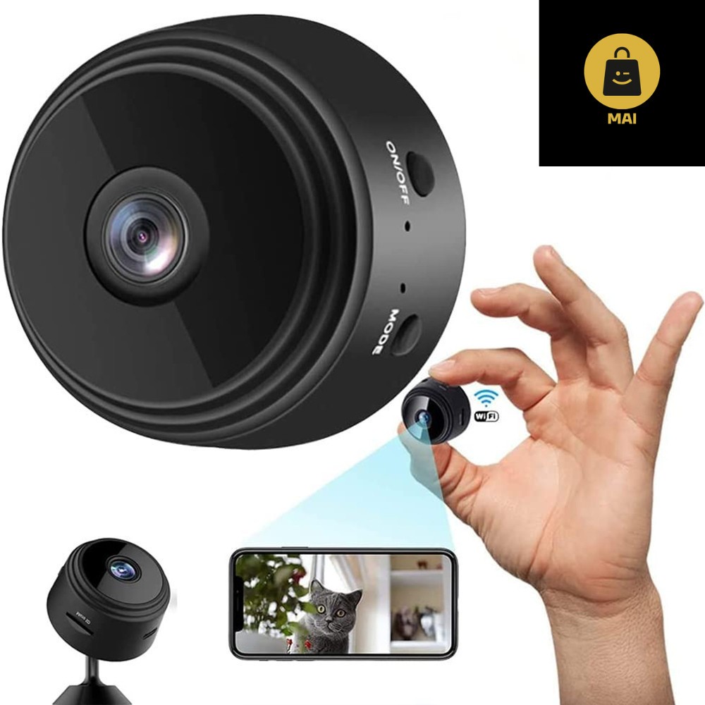 Câmera A9 HD Mini com visão noturna Wifi Câmera 1080P Sem Fio Vigilância
