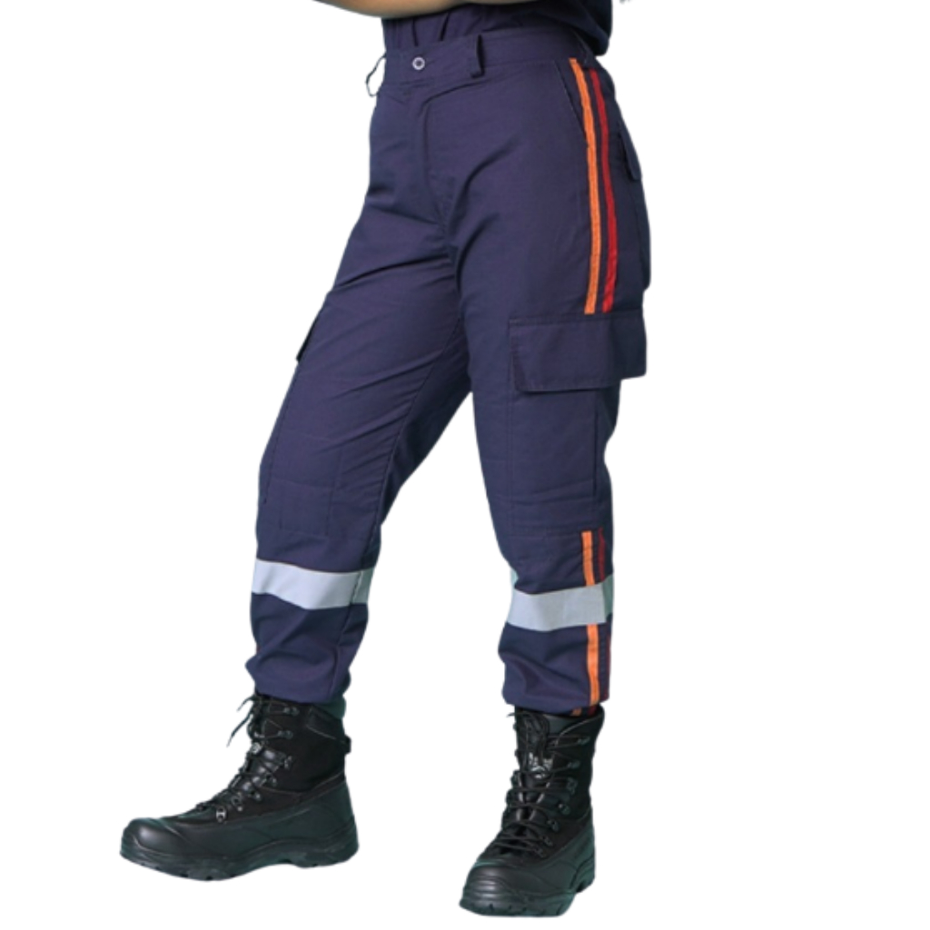 Calça Slim Feminina Samu RipStop Azul Modelo Resgate em Oferta na Shopee