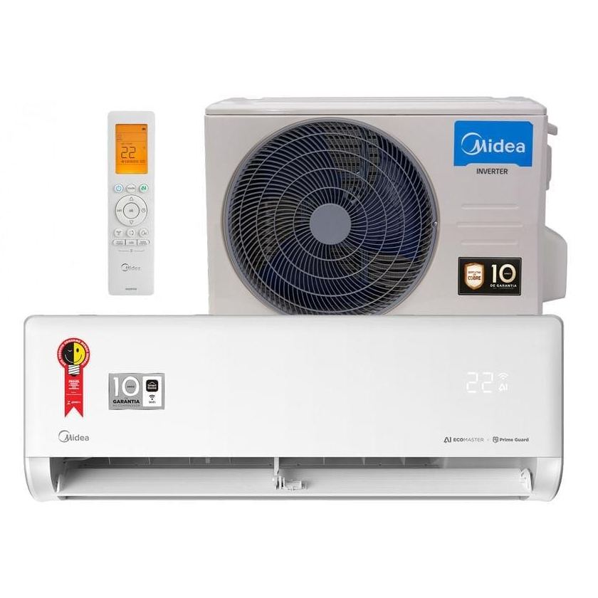 Ar Condicionado Split Midea 12.000 BTUs Inverter AI Ecomaster - Frio em Oferta na Shopee