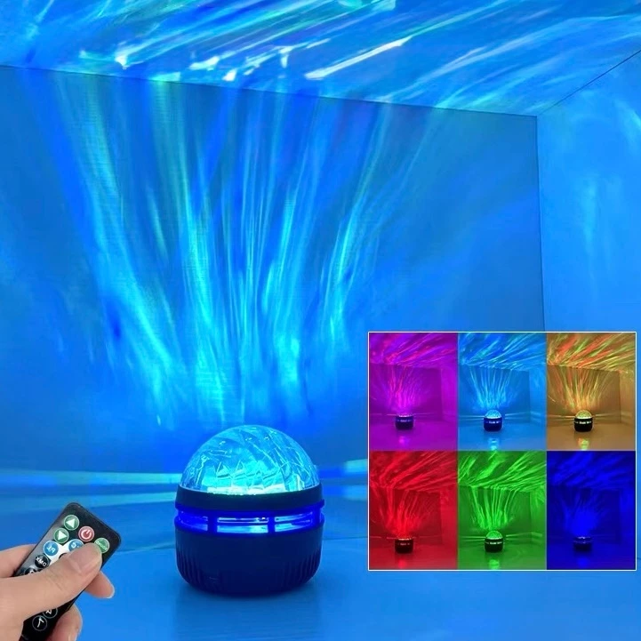 Luminária De Projeção Luz Aurora LED Noturna Com Controle