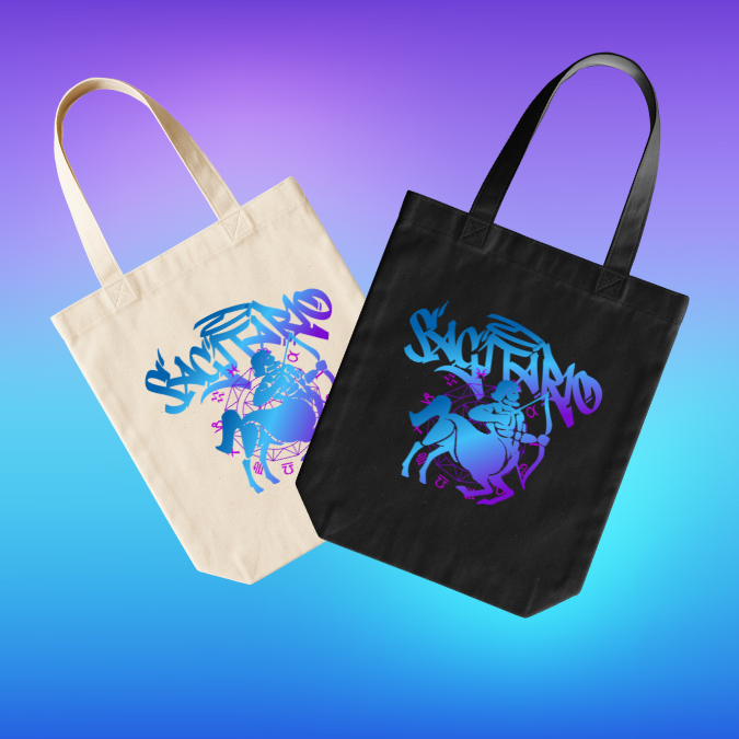 Bolsa Ecobag Signo Sagitário Cantora Latina Brasileira Anitta l Ensaios Cosmos - 100% Algodão