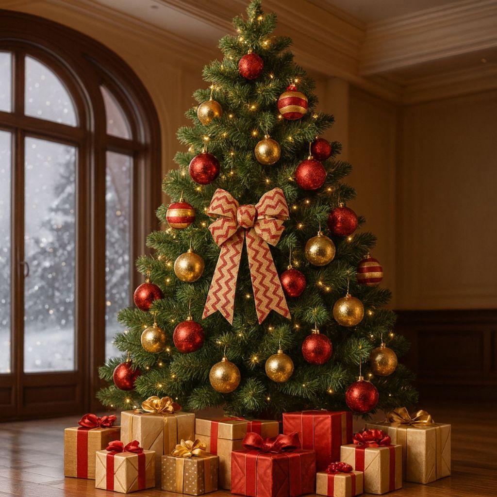 Árvore de Natal Verde 2,10m com 1000 Galhos Natalina Grande Decoração Elegante Luxuosa em Oferta na Shopee