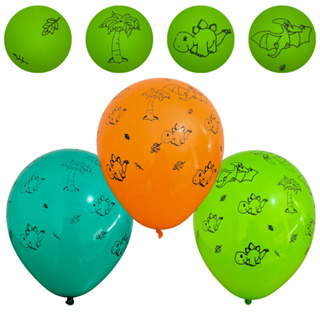25/50 Balões Dinossauro 9 Pol Decoração Festa Infantil Jurassic Bexigas Aniversário em Oferta na Shopee