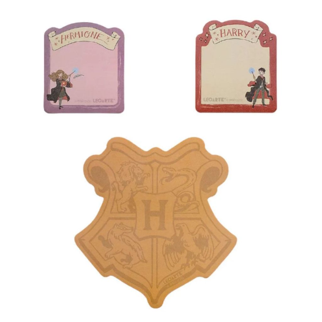 BLOCO ADESIVO HARRY POTTER COM 3 UNID - 20 FLS CADA BLOCO