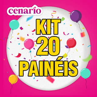 Kit Painéis 20 Redondo 50x50 cm Tecido Sublimado Escolha seu Tema Festa Painel em Oferta na Shopee