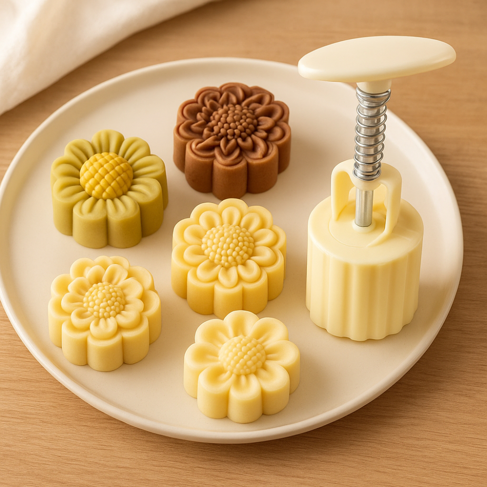 Kit Ejetor De Doces 8 Moldes Molde Para Brigadeiro De Flor Carimbo Biscoito Molde Doces Confeitaria
