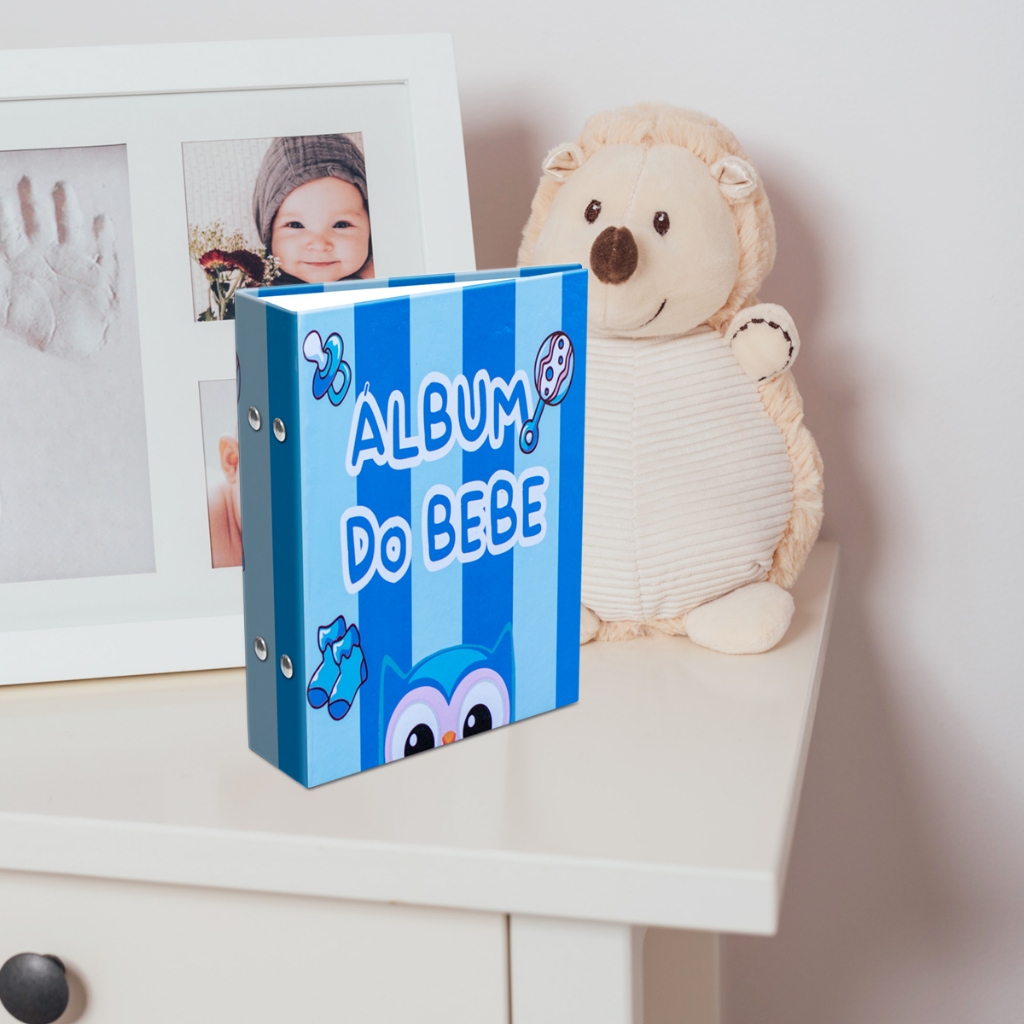 ÁLBUM 10X15 PARA 120 FOTOS BEBÊ INFANTIL CAPA DURA MENINA MENINO PRESENTE NASCIMENTO MOMENTOS em Oferta na Shopee