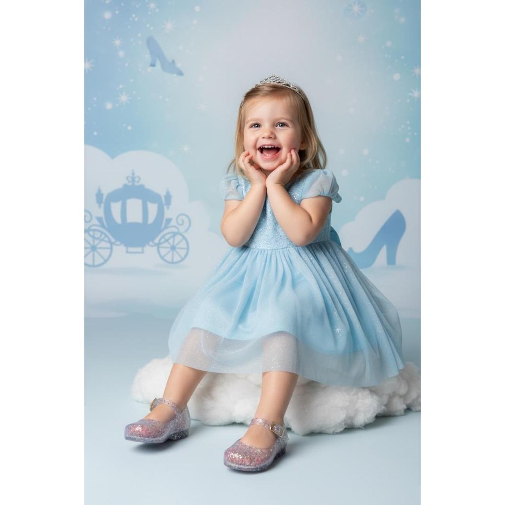 Sapatilha menina cristal bailarina transparente sandália rosa glitter infantil juju shoes