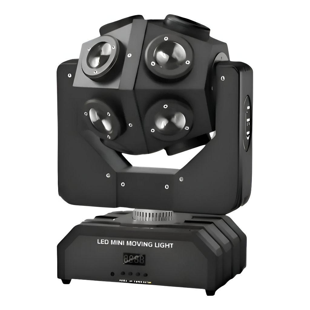 Canhão de Luz Led RGB 120W Giratório Bivolt 60Hz Controle DJ Festa Acessórios Para Festa Luz Palco