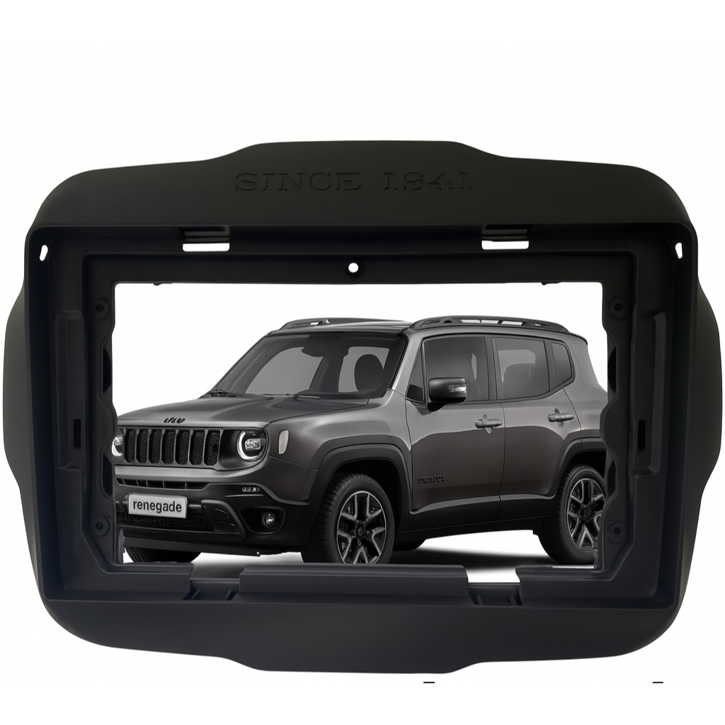 Moldura Painel Central Multimidia 9 Polegadas Jeep Renegade 2015 À 2021