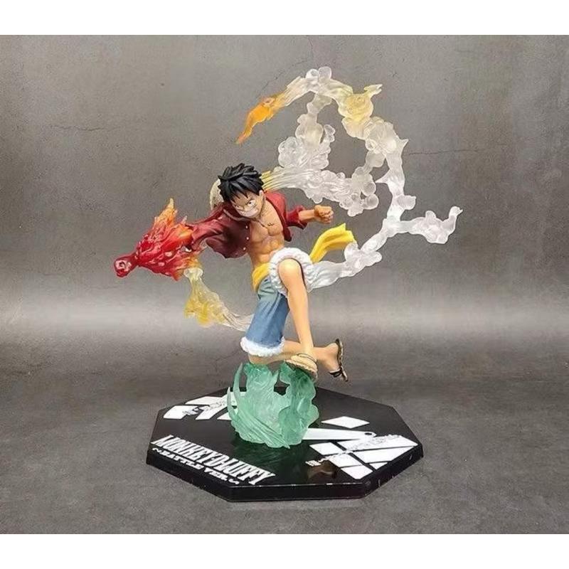 Boneco Action Figure Colecionável Monkey D. Luffy Haki Do Armamento Anime One Piece 16cm