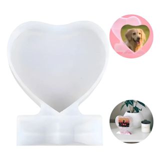 Moldura De Foto Diy Molde De Resina Coração Amor Grande em Oferta na Shopee
