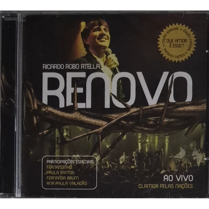 710 - ROBERTO ROBO RTELA - RENOVO AO VIVO CLAMOR PELAS NAÇÕES / CD LACRADO