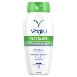 Sabonete Líquido Íntimo Feminino Vagisil Pele Sensível 354ml