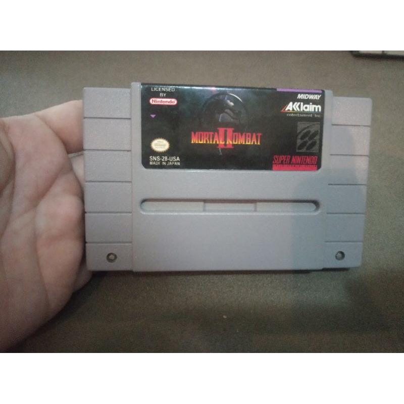 Mortal Kombat 2 Super Nintendo original americano.