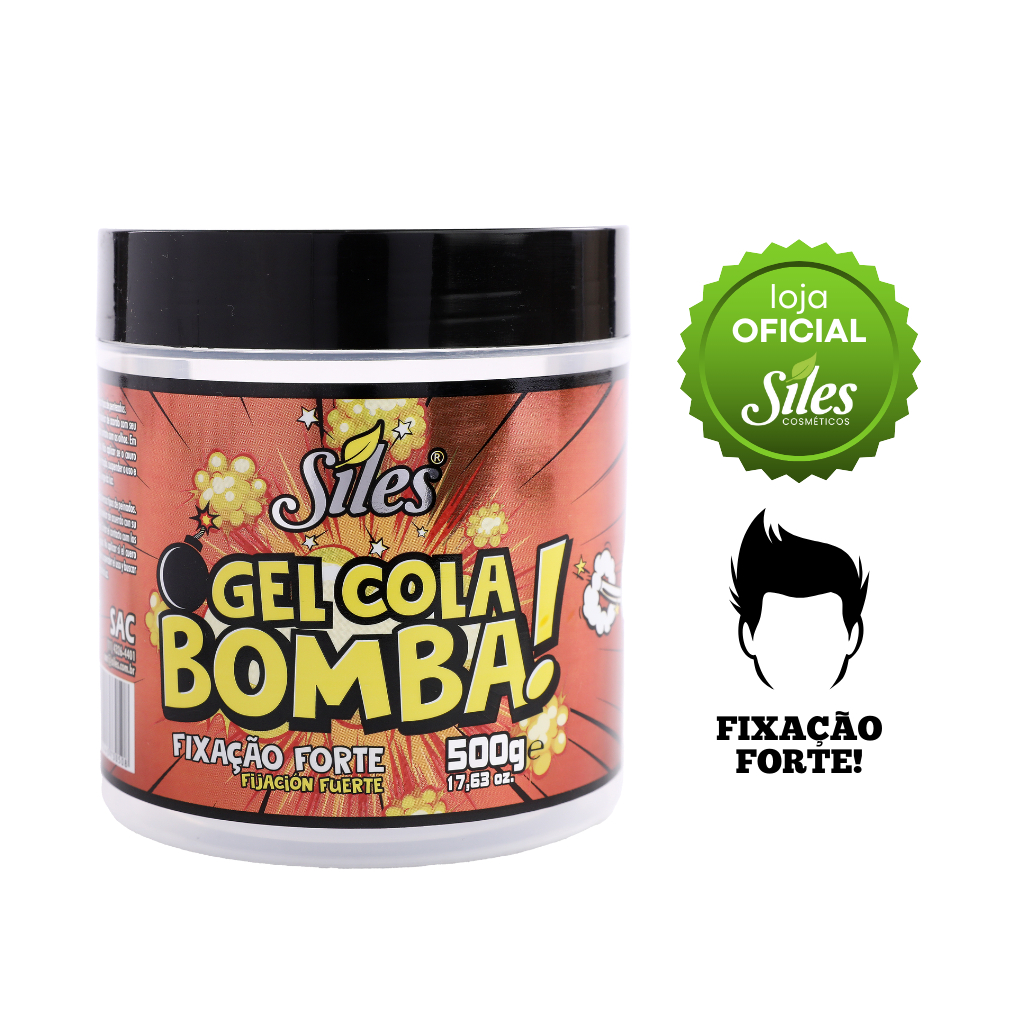 Gel Cola Bomba Siles Fixação Forte 500g