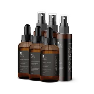 Kit 3 Clareadores Íntimos + 3 Perfumes Masculinos Intimen | Clari Effect + Pen Fresh em Oferta na Shopee