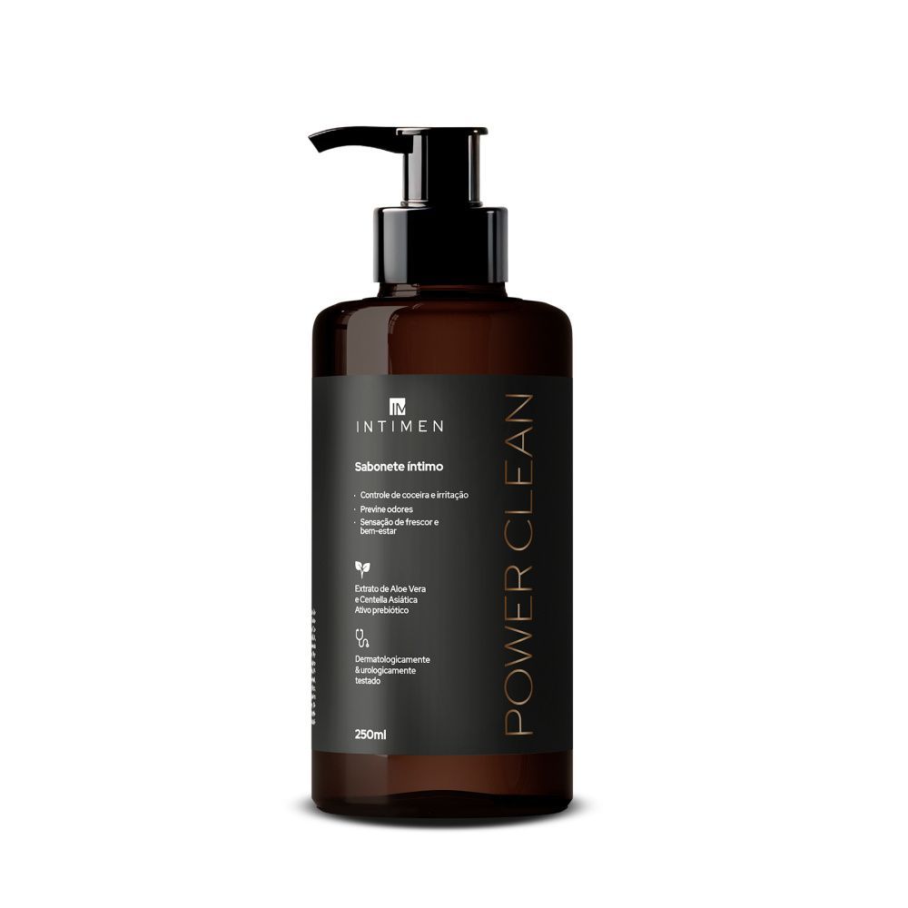 Sabonete Íntimo Power Clean Masculino Intimen - 250ml em Oferta na Shopee