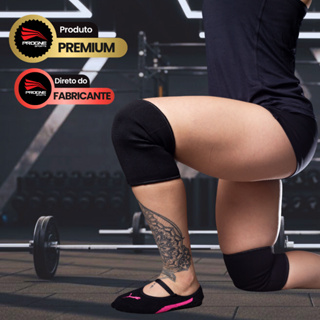 PAR JOELHEIRAS ELÁSTICAS COM COMPRESSÃO E PROTEÇÃO ORTOPÉDICA - TREINOS ACADEMIA FUTEBOL VOLEI - PROGNE SPORTS em Oferta na Shopee