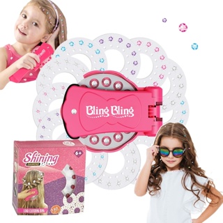 Bling Diamond Adesivas Para Cabelo 180 Gemas Com Máquina De Aplicação de Joias em Oferta na Shopee