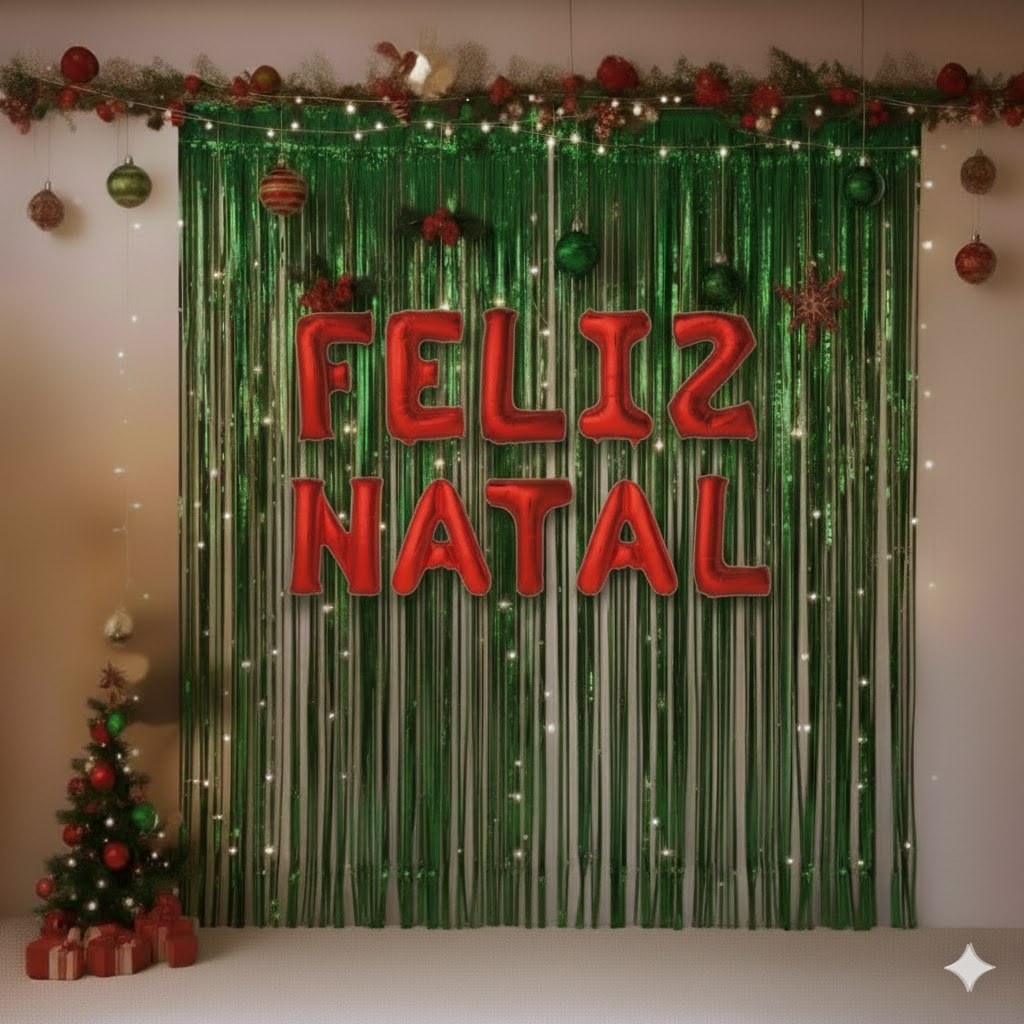 Cortina de Natal Verde: Onde Comprar | BuscaProdutos
