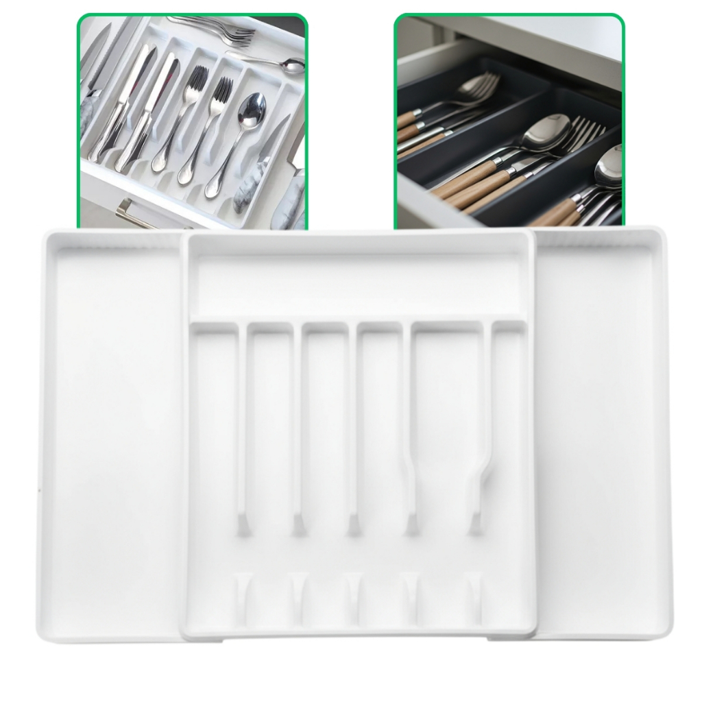 Organizador de Gavetas Talheres Duplo Extensivel Utensilios Cozinha - Arthi em Oferta na Shopee
