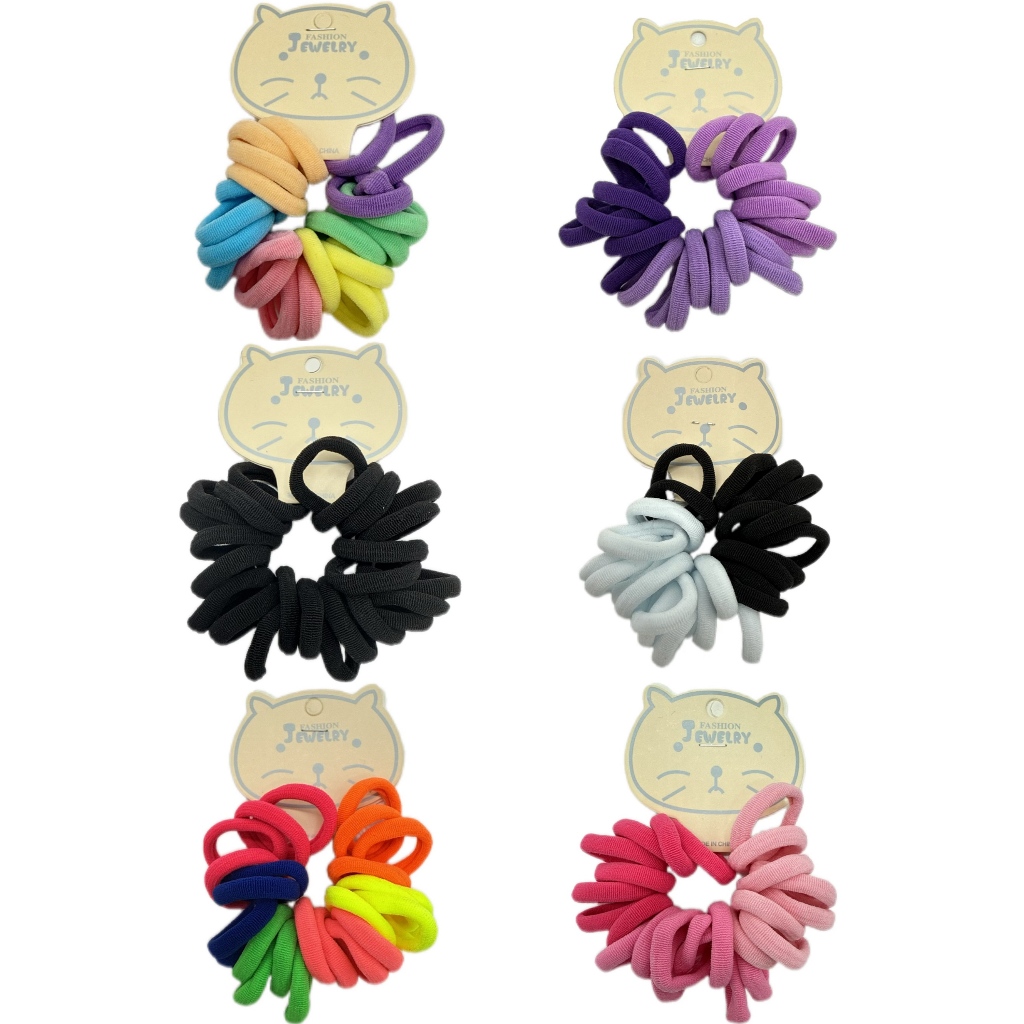 Kit 48/96/288 Xuxinhas Coloridas – Elásticas, Macias, Não Machucam o Cabelo, Cores Vibrantes e Neutras em Oferta na Shopee