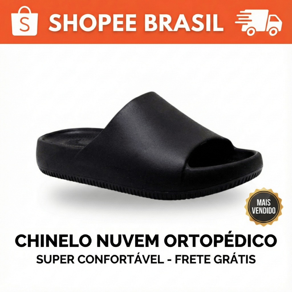 Chinelo Slide Nuvem Naik Masculino em Oferta na Shopee