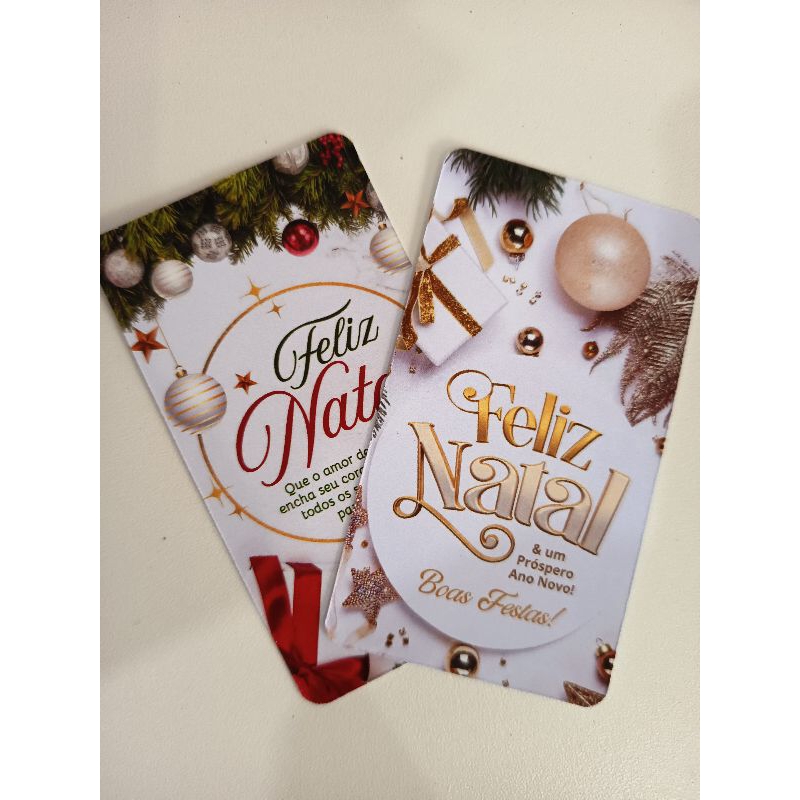 Envio rápido Cartão de Agradecimento ao Cliente , Tags, Cartões ao Cliente Tema Natal (Papel Brilhoso)