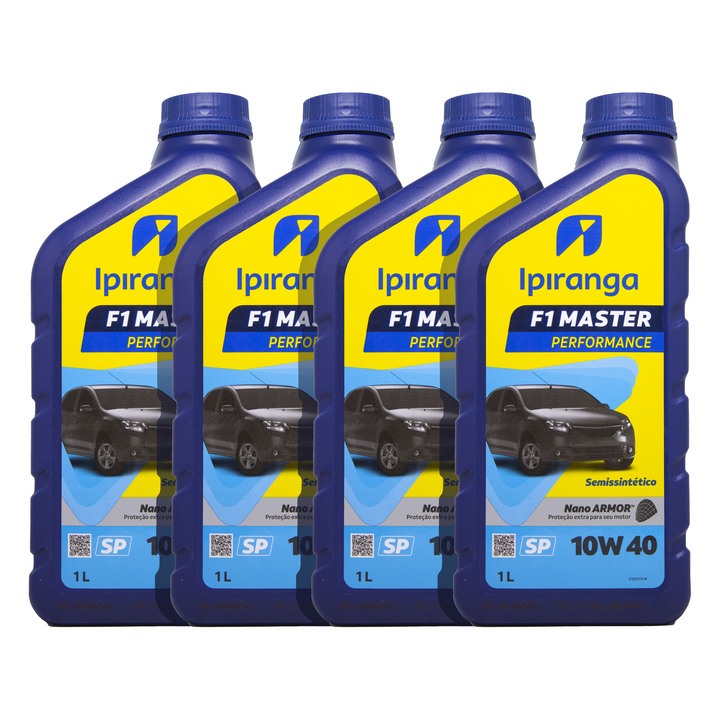 Kit 4 Ipiranga 10w40 F1 Master Semi Sintetico Api Sp