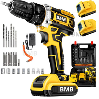 Parafusadeira e Furadeira 48V Recarregável com 2 Baterias Maleta Kit Completo Bivolt Uso Doméstico e Profissional em Oferta na Shopee