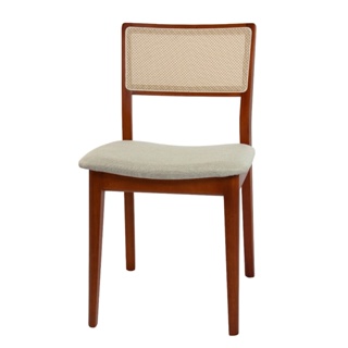 Cadeira de Jantar Cozinha Sala de Jantar Madeira Maciça Eucalipto c/Verniz Estofado Linho e Encosto Tela PVC e Poliester em Oferta na Shopee