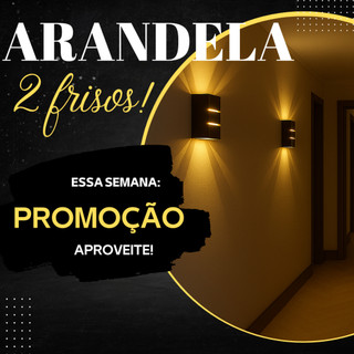 Arandela de Parede 2 Focos 2 Frisos Interna Externa Luminária de parede Muro Escada Corredor Moderna Expedição