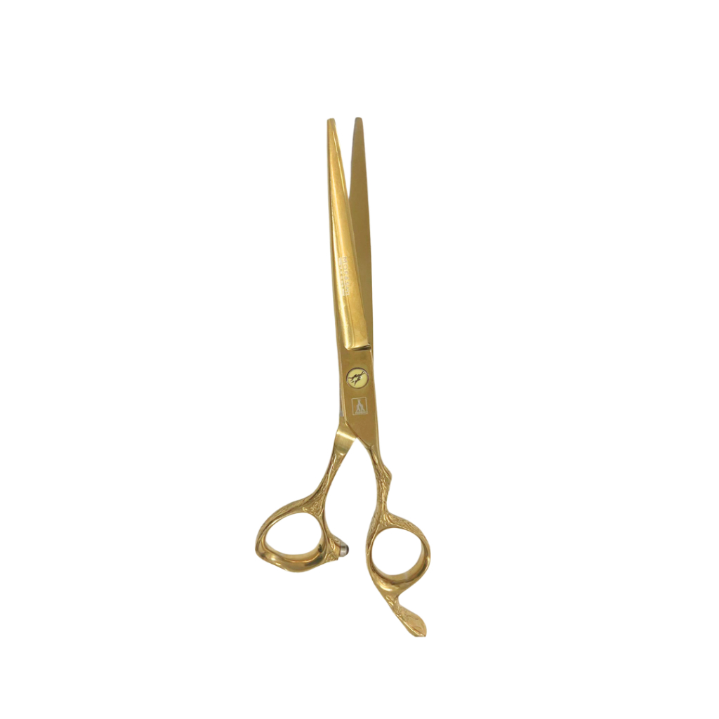 Tesoura Navalha Mofashi 6.0 Dourada Profissional