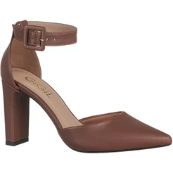 Scarpin Feminina Salto Alto Fivela Lateral Traseiro Fechado Bico Fino Clássico Elegante Festa GiGiL